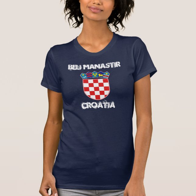 Beli Manastir, Croatia with coat of arms T-Shirt (Front)