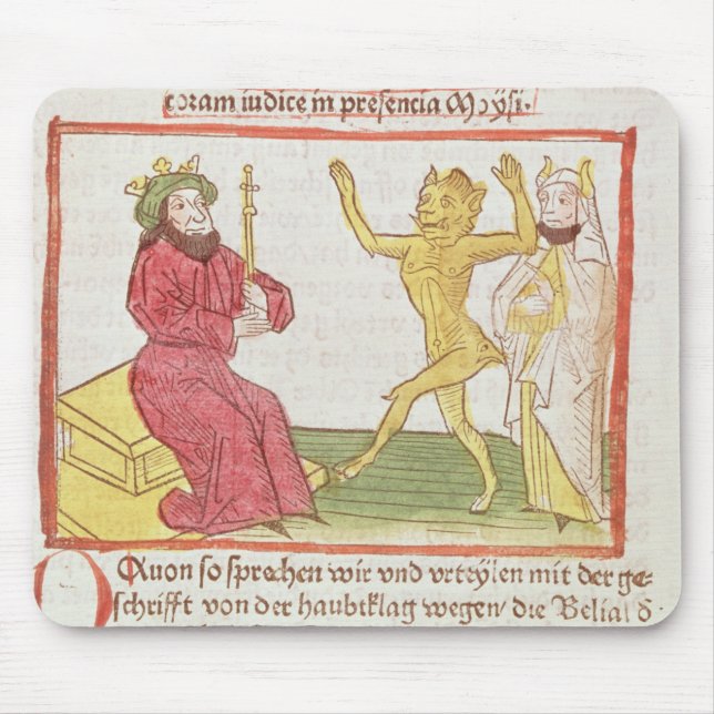 Belial dances before King Solomon Mouse Pad (Front)
