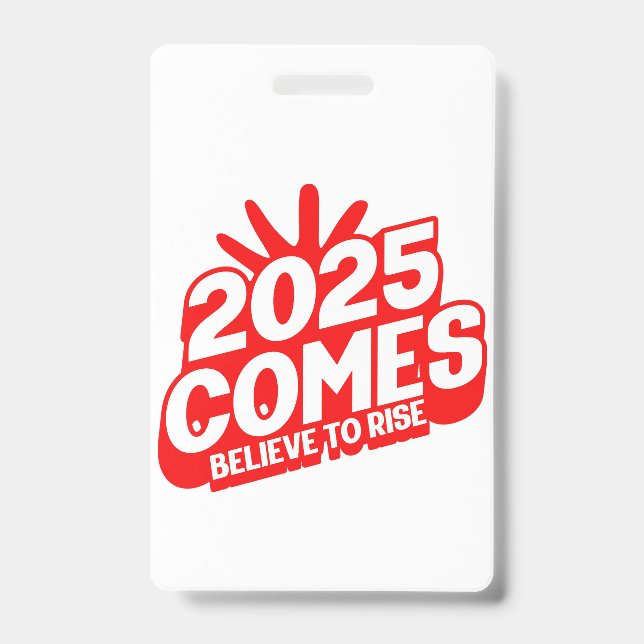 "Belief in Motion: 2025 Series" ID Badge (Front)