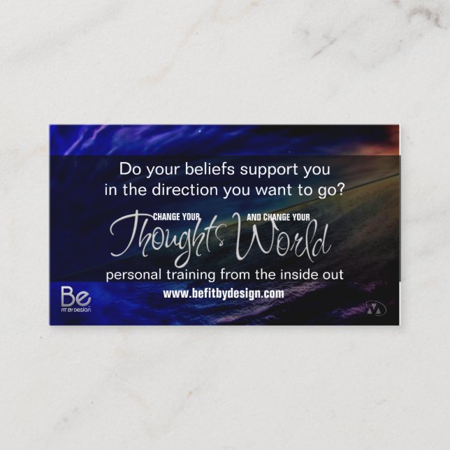 Belief - The seeds you Sow and Your Goals Business Card (Front)