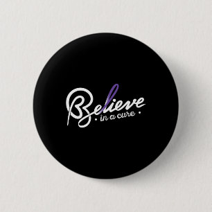Believe1- Epilepsy Awareness Supporter Ribbon  6 Cm Round Badge