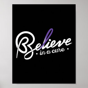 Believe1- Epilepsy Awareness Supporter Ribbon Poster