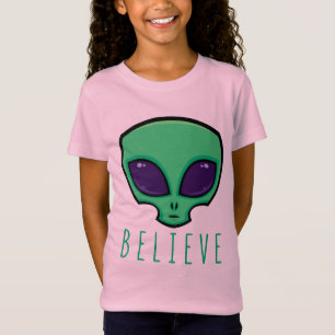 Believe Alien Head T-Shirt