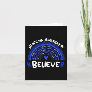 Believe  Alopecia Awareness Month   Alopecia  Card