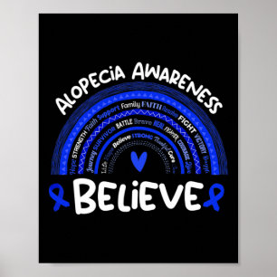 Believe Alopecia Awareness Month Alopecia Poster