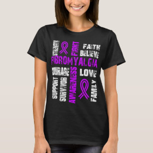 Believe And Fight Fibromyalgia T-Shirt