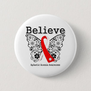 Believe Aplastic Anaemia 6 Cm Round Badge