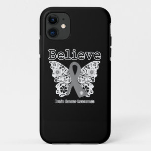 Believe - Brain Cancer Butterfly Case-Mate iPhone Case