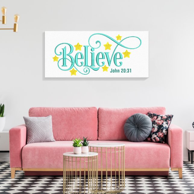 Believe- Canvas (Gloss) Print (Insitu(LivingRoom))