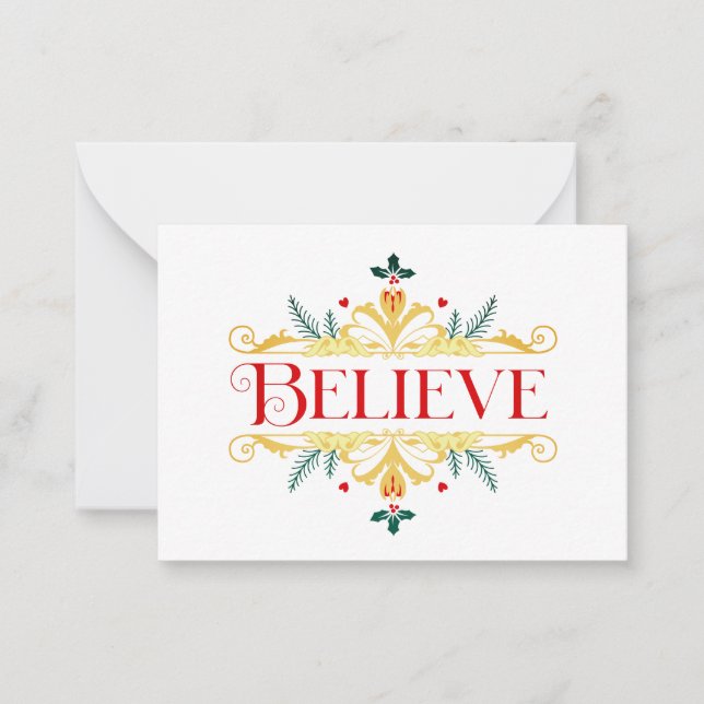 Believe Card (Front)