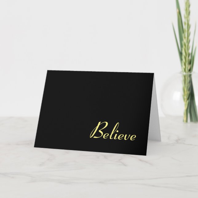 Believe Card (Front)