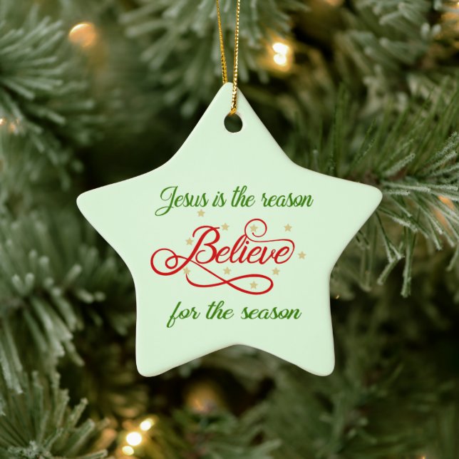 Believe Ceramic Tree Decoration (Tree)