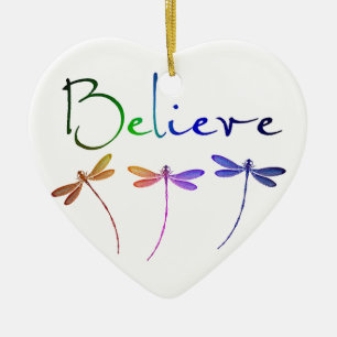 Believe Ceramic Tree Decoration