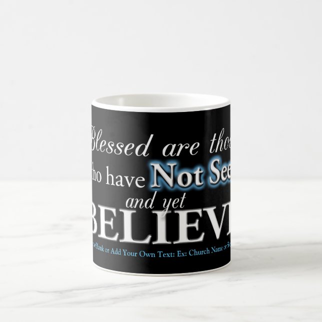 Believe Christian Gift | | Faith Bible Scripture Magic Mug (Center)