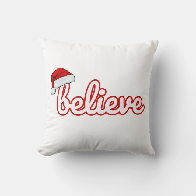 Believe Christmas Cushion (Front)
