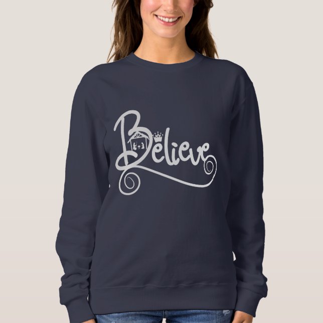 Believe Christmas Nativity Sweatshirt (Front)