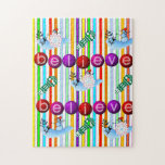 Believe Christmas Puzzle Christmas Snowman<br><div class="desc">Christmas Puzzles for everyone 

Penguin,  snowman,  santa claus mrs. claus,  reindeer,  elf,  elves,  gingerbread man,  polar bears,  teddy bears,  and so much more!</div>