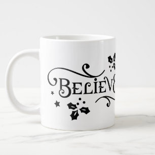 Believe /Christmas Quote/ Personalised Mug