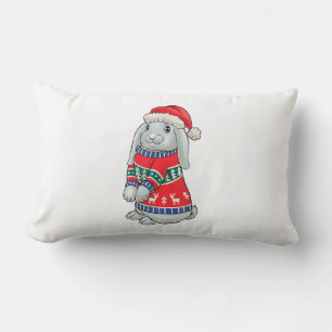 Believe Christmas Shirt Xmas Graphic - Christmas V Lumbar Cushion