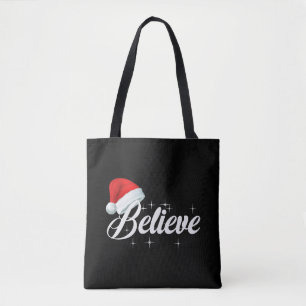 Believe Christmas Tote Bag
