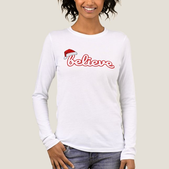 Believe Christmas Tri-Blend Shirt (Front)