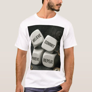 BELIEVE COMMIT ACHIEVE REPEAT - Spartan Warrior Mi T-Shirt