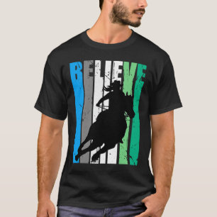 Believe Cowgirls Birthday Retro Southern Girls Wes T-Shirt