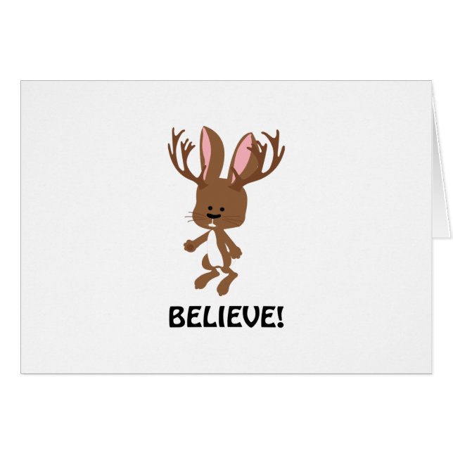 Believe! Cute Jackalope (Front Horizontal)