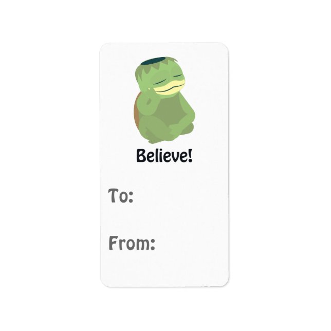 Believe! Cute Kappa Label (Front)
