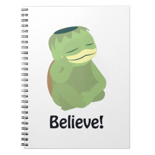 Believe! Cute Kappa Spiral Notebook