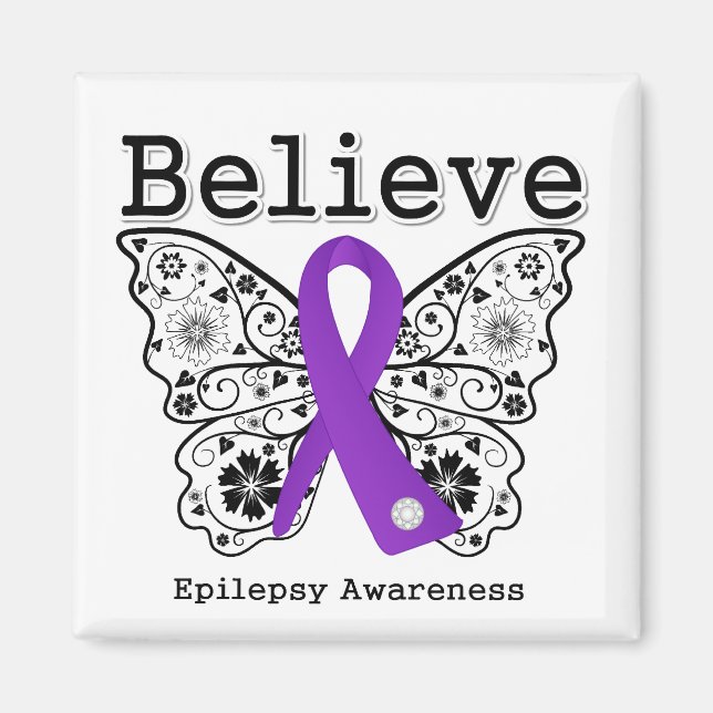 Believe Epilepsy Awareness Magnet (Front)
