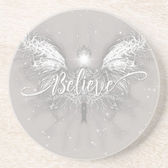 Believe Fairy Starlight Fantasy Coaster (Front)