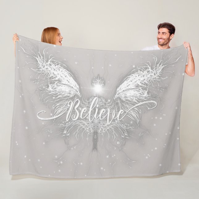 Believe Fairy Starlight Fantasy Fleece Blanket (In Situ)