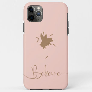 Believe-Falling Pig Feathers Case-Mate iPhone Case