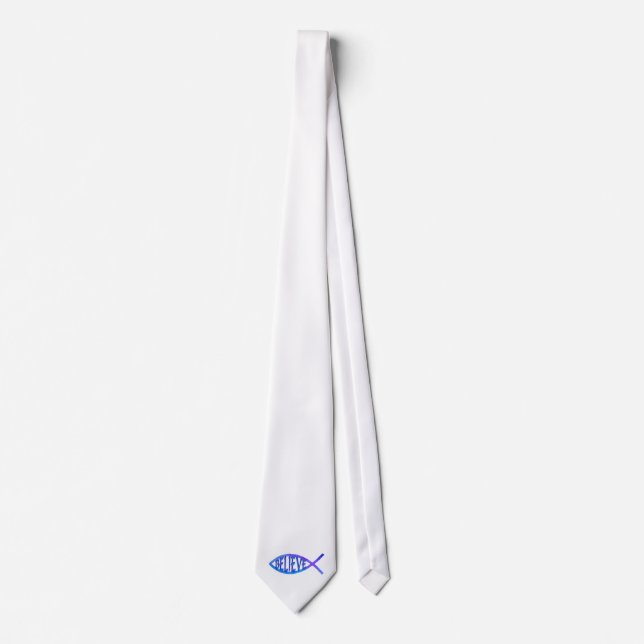 Believe Fish- Blue Tie (Front)