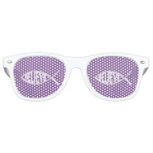 Believe Fish Lavender Retro Sunglasses