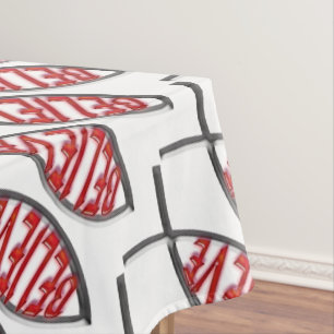 Believe Fish - Red Tablecloth