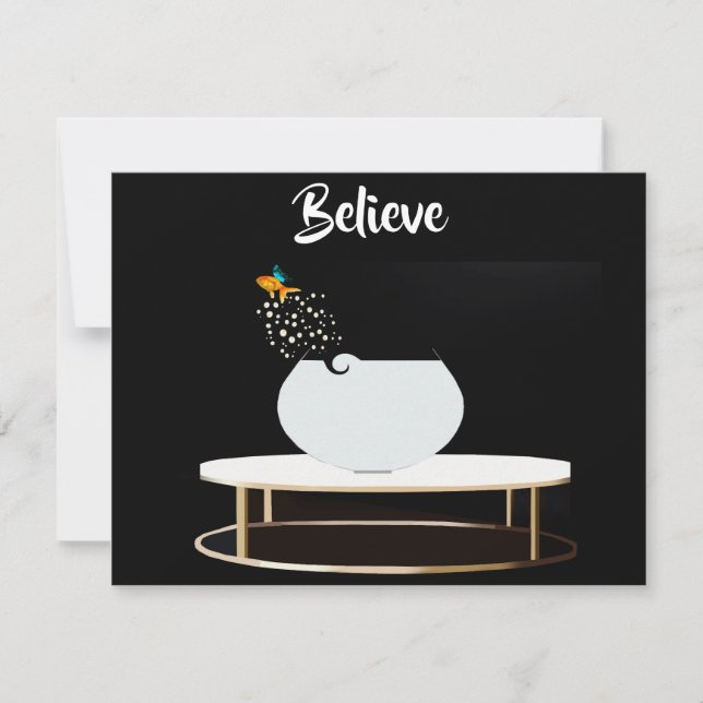 Believe Flat Note Card (Front)