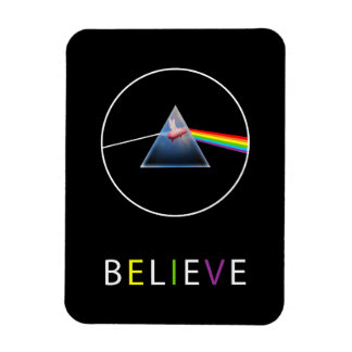 Believe-Flying Pig Prism Design Magnet