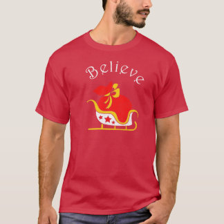 Believe Funny Family Christmas Tshirt Boy Girl Hol