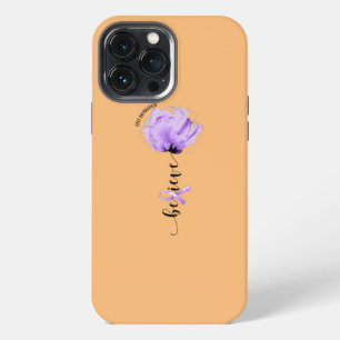 Believe GIST Awareness Purple Ribbon Flower iPhone 13 Pro Max Case