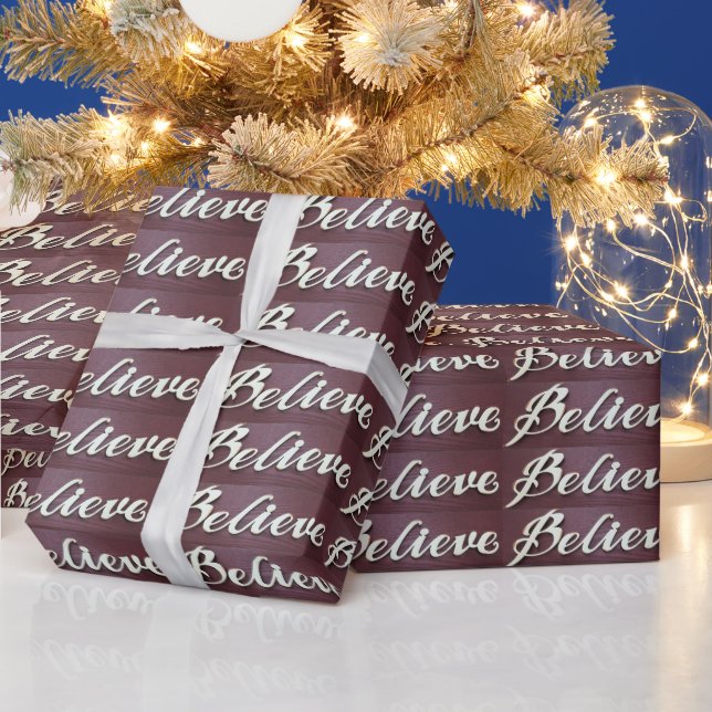 Believe Graphics Art Wrapping Paper (Holidays)