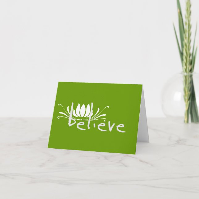 Believe Greeting Card (Front)