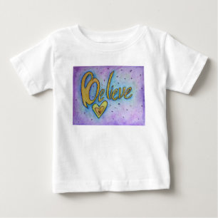 Believe Heart Inspirational Word Art Custom Shirt