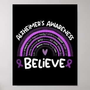 Believe _ Heimers Awareness Month Shirt _ Heimers  Poster