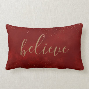Believe Holiday Decorative Pillow