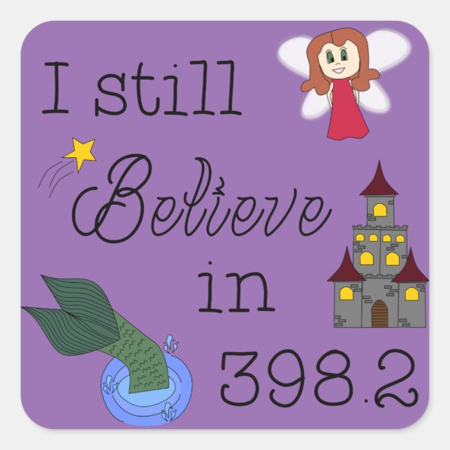 Believe in 398.2 - change colour square sticker (Front)
