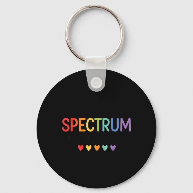 Believe in A Spectrum of Possibilities Autism Key Ring (Front)