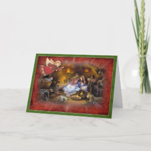 Believe In Christmas Miracles Greeting Holiday Card