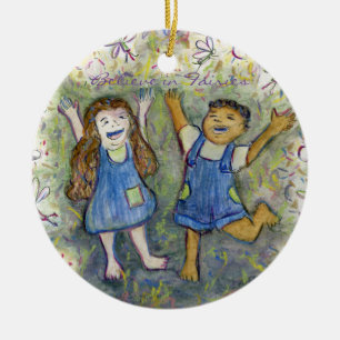 Believe in Fairies Fun Art Custom Ornaments